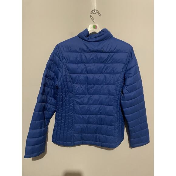 NOS Monster Energy Drink Light Women’s Quilted Puffer Jacket Size Medium Blue - Picture 5 of 7